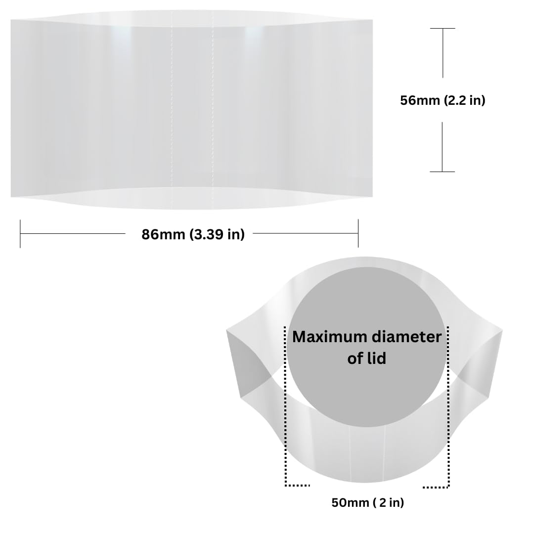 Supplement and Supply 86 x 56 mm Clear Perforated Shrink Band for Spice Jars, Large Packer Bottles, Small Jars and More. [Compatible Diameter: 2”] - Bundle of 500