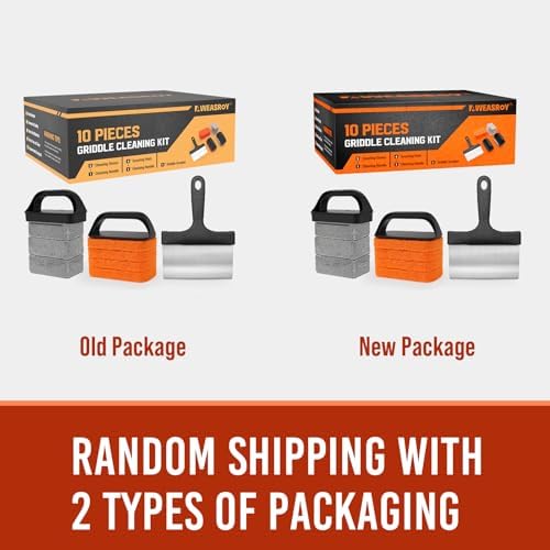 Griddle Cleaning Kit for Blackstone, Flat Top Grill Cleaning Kit with Grill Stone, Griddle Scraper & Griddle Brush Easy to Remove Stain