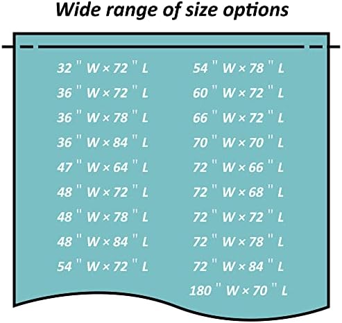 Mrs Awesome Shower Curtain Liner with 6 Magnets Clear Thick PEVA, Premium Waterproof Plastic Shower Curtain Standard Size 72 x 72 inch, Clear