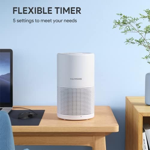 Air Purifiers for Bedroom, FULMINARE H13 True HEPA Air Filter, Quiet Air Cleaner With Night Light,Portable Small Air Purifier for Home, Office, Living Room