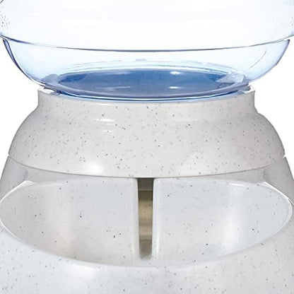 Amazon Basics Gravity Pet Water Dispenser for Cat, Dog, 1 gallon Capacity, Small, Gray