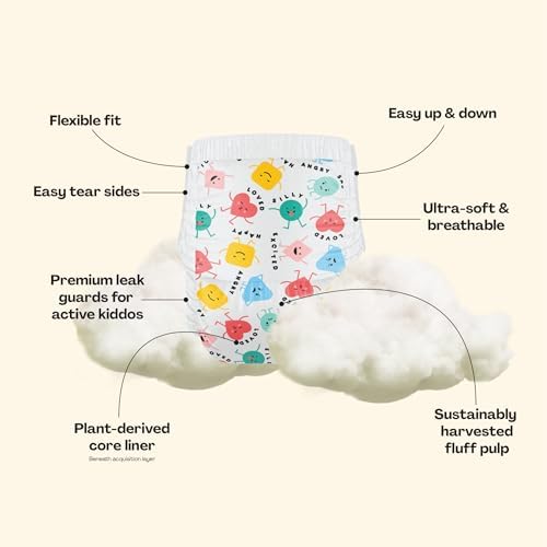 Hello Bello Premium Training Pants 3T-4T, All About Feelings Design, 22ct Jumbo Pack