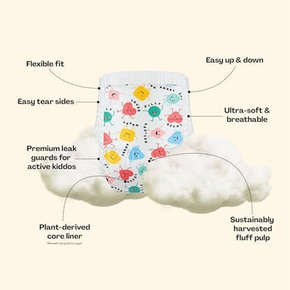 Hello Bello Premium Training Pants 3T-4T, All About Feelings Design, 22ct Jumbo Pack