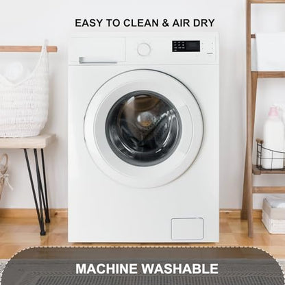 Bath Tub and Shower Mats, Non Slip 40 x 16 Inch Extra Large Bathtub Mat, Machine Washable Bathmat with Drain Holes, Suction Cups for Bathroom Floor, Gray