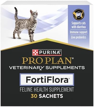 Purina Pro Plan Veterinary Supplements FortiFlora Cat Probiotic Supplement for Cats with Diarrhea - 30 ct. Box
