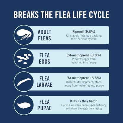 PetArmor Plus Flea and Tick Prevention for Dogs, Dog Flea and Tick Treatment, 6 Doses, Waterproof Topical, Fast Acting, Large Dogs Dogs (45-88 lbs)