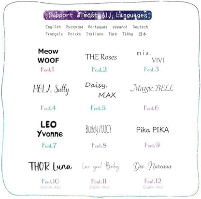 Cats Dogs ID Tags Personalized Lovely Symbols Pets Collar Name Accessories Simple Custom Engraved Supplies for Small Four Legged Child Necklace Chain Anti-Lost Industrial Steel Charm