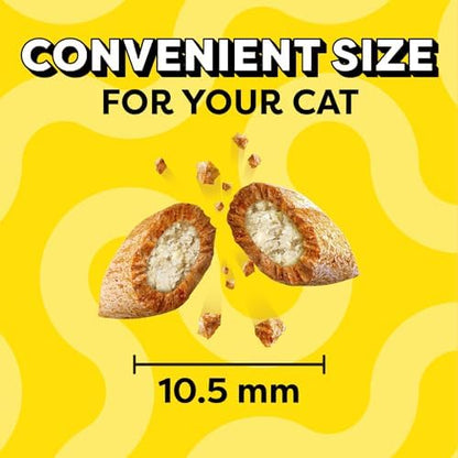 Temptations Classic Crunchy and Soft Cat Treats, Creamy Dairy Flavor, 3 oz. Pouch (Pack of 12)