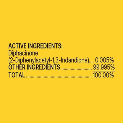 Victor Rat Poisoning for Inside & Outdoor Use - Kills Rats, Mice, Meadow Voles | Mouse Poisoning for Indoor & Outside Areas, Ready-to-Use, Yellow, M925, 4 lbs