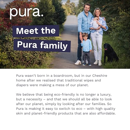 Pura Hypoallergenic Diaper Pants Size 5 (27-38 lbs) Overnight, up to 12 Hours Leak Protection, Suitable for Sensitive Skin, Totally Chlorine Free, Soft Organic Cotton, 3 packs of 19 (57 Pull Up Pants)