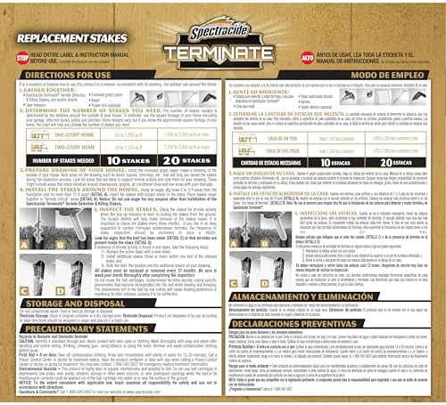 Spectracide Refill Stakes 5-Count Termite Killer