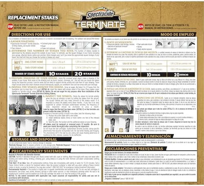 Spectracide Refill Stakes 5-Count Termite Killer
