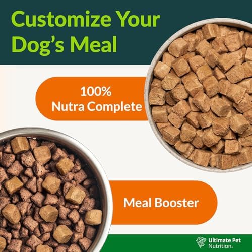 ULTIMATE PET NUTRITION Nutra Complete, 100% Freeze Dried Raw Veterinarian Formulated Dog Food with Antioxidants Prebiotics and Amino Acids (1 Pound, Beef)