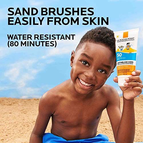 La Roche-Posay Anthelios Kids Gentle Lotion Sunscreen SPF 50, Broad Spectrum SPF + Antioxidants, Sunscreen For Kids, Octinoxate & Oxybenzone-Free, Pediatrician Tested, Non Comedogenic, Oil Free