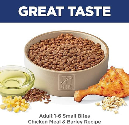 Hill's Science Diet Adult 1-6, Adult 1-6 Premium Nutrition, Small Kibble, Dry Dog Food, Chicken & Barley, 5 lb Bag