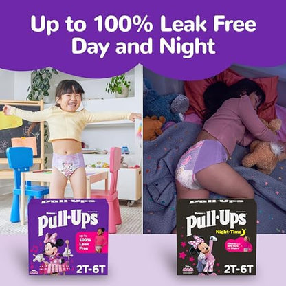 Pull-Ups Girls' Night-Time Potty Training Pants, Size 4T-5T Overnight Training Underwear (38-50 lbs), 52 Ct