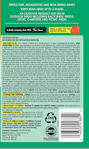 OFF! Outdoor Insect & Mosquito Repellent Fogger, Backyard Pretreat, Kills & Repels Insects in an up to 900 sq, ft, area, 16 oz (Pack of 2)