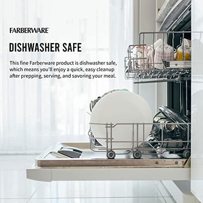 FARBERWARE Extra-Large Plastic Cutting Board, 15x20 Inch Dishwasher-Safe Chopping Board with Juice Groove, Non-Slip Surface, Durable, White