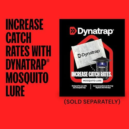 DynaTrap DT2030SR Fly Traps Outdoor - Mosquito & Flying Insect Killer for 1 Acre – Kills Flies, Gnats, Wasps - Bug Zapper Alternative - Black