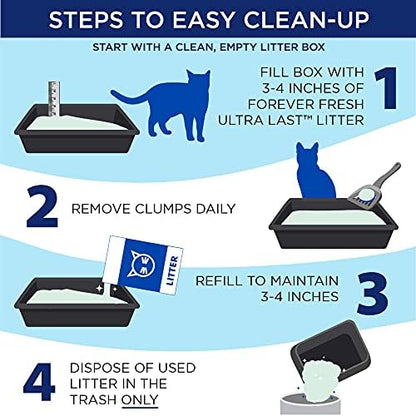 ARM & HAMMER Ultra Last Clumping Cat Litter Unscented MultiCat 18 Lbs. Pet Friendly with Baking Soda Odor Control Litter