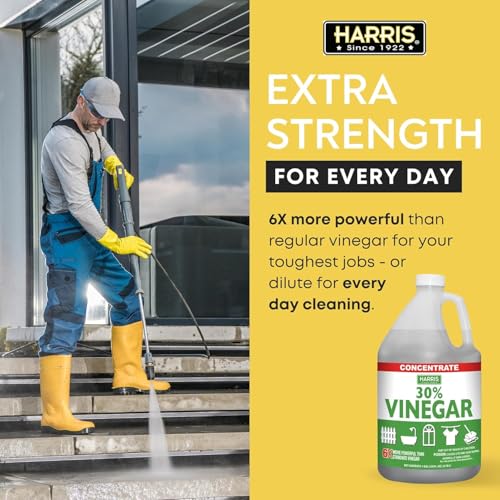 Harris 30% Extra Strength Concentrated Vinegar for Home and Outdoor Use, 1 Gallon