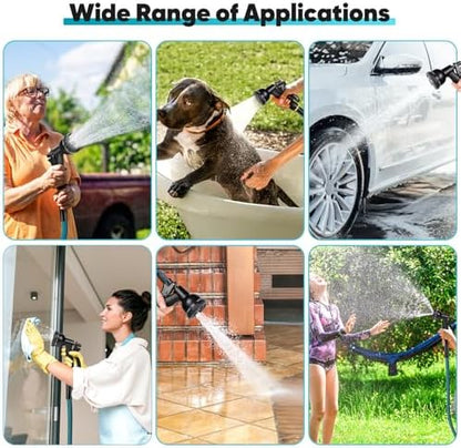 Garden Hose 50ft, Non-Expanding Water Hose Ultra Lightweight, Kink-Free, Sturdy, Flexible, Abrasion Resistant Hose for Yard, Lawn, Outdoor, Marine and Camper