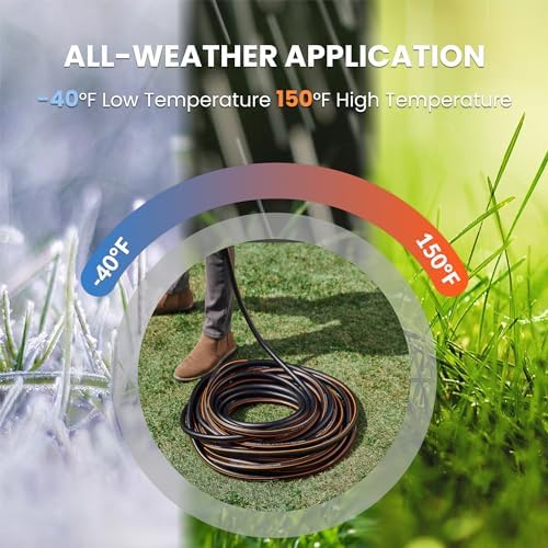 Giraffe Tools Garden Hose 6ft x 5/8", Short Water Hose Heavy Duty, Lightweight, Flexible Hybrid Hose with Swivel Handle, Male to Female Fittings