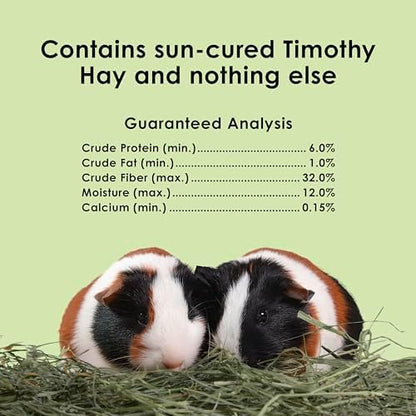 Kaytee All Natural Timothy Hay for Guinea Pigs, Rabbits & Other Small Animals, 12 Pound