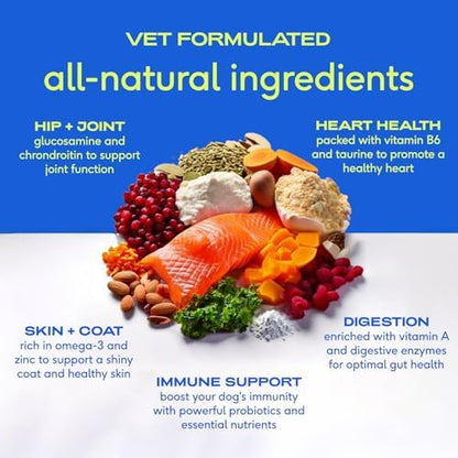 Native Pet Dog Vitamins & Supplements - 11-in-1 Multivitamin Powder for Dogs Food Topper - Collagen, Glucosamine, Probiotics, Omega & More- Supports Healthy Gut, Mobility & Overall Health -30 Scoops