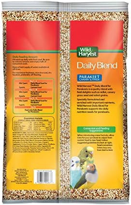 Wild Harvest Daily Blend Nutrition Diet For Parakeet, Canary And Finch 10 Pounds