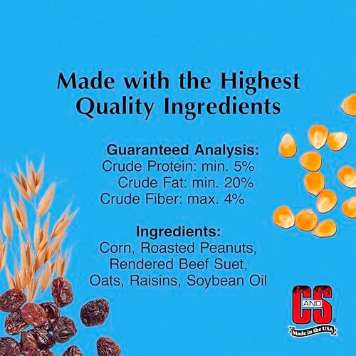 C&S Wild Bird Woodpecker Suet Nuggets Mega Box, 8 Pounds