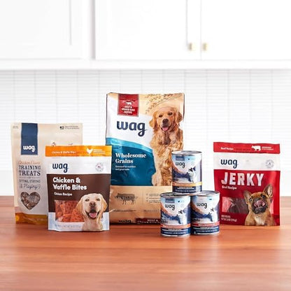 Amazon Brand - Wag Wholesome Grains Dry Dog Food with Salmon and Brown Rice, 30 lb Bag (Pack of 1)