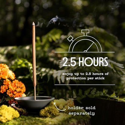 Murphy’s Naturals Mosquito Repellent Incense Sticks, 24 Count, DEET Free Insect Repellent with Citronella for Outdoor Yard, 2.5+ Hours per Stick