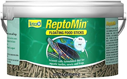 Tetra ReptoMin Floating Food Sticks, For Aquatic Turtles, Newts And Frogs, 1.43 Pounds