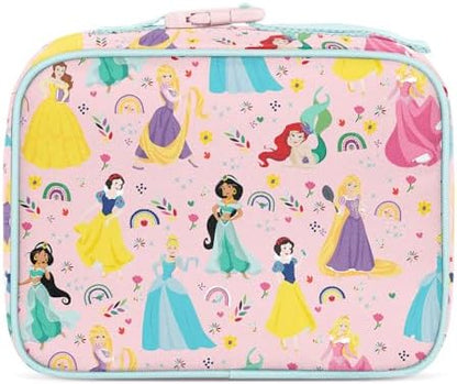 Simple Modern Disney Kids Lunch Box for School | Reusable Insulated Lunch Bag for Toddler, Girl, and Boy | Meal Containers with Exterior & Interior Pockets | Hadley Collection | Princess Rainbows