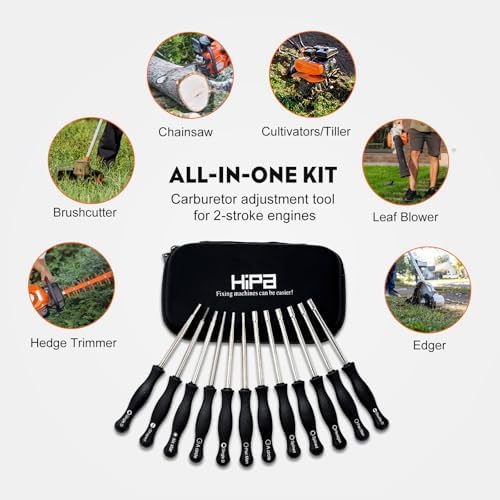 HIPA Pack-of-12 Carburetor Adjustment Tool Carburator Adjusting Kit for 2-Cycle Small Engine for Poulan Husqvarna STHIL ECHO Trimmer Weedeater Chainsaw