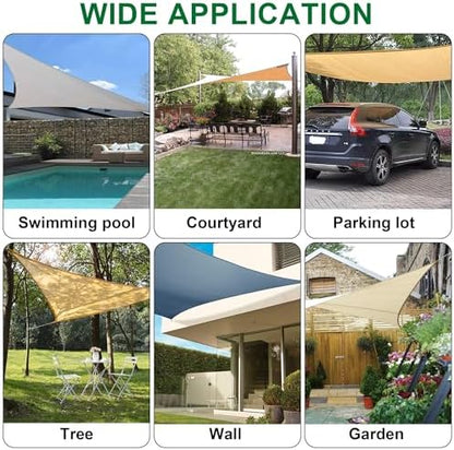 YOFIT Shade Sail Hardware Kit 6 inch for Triangle Rectangle Sun Shade Sail Installation, 304 Grade Stainless for Garden Outdoors, 80 Pcs