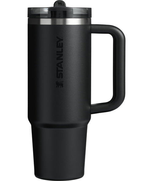 Stanley Quencher ProTour Flip Straw Tumbler with Leakproof Lid 30 oz | Built-In Straw & Handle | Cupholder Compatible for Travel | Insulated Stainless Steel Cup | BPA-Free | Black