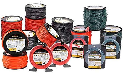 A Anleolife 1-Pound Heavy Duty Twisted .095-inch-by-393-ft Dual Core String Spiral Trimmer Line Donut,with Bonus Line Cutter