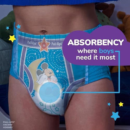 Pull-Ups Boys' Night-Time Potty Training Pants, Size 4T-5T Overnight Training Underwear (38-50 lbs), 52 Ct