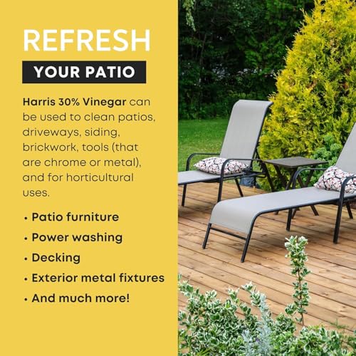 Harris 30% Extra Strength Concentrated Vinegar for Home and Outdoor Use, 1 Gallon