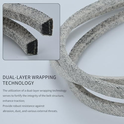 1/2 x 141 Mower Deck Belt GX21833/GX20571, Kevlar Cord Belt for John Deere D140 D150 D160 L120 L130 L145 L155 LA130 LA140 LA145 LA165,S140, S160, S170 S140 Z255 with 48 inch Deck (GX21833)
