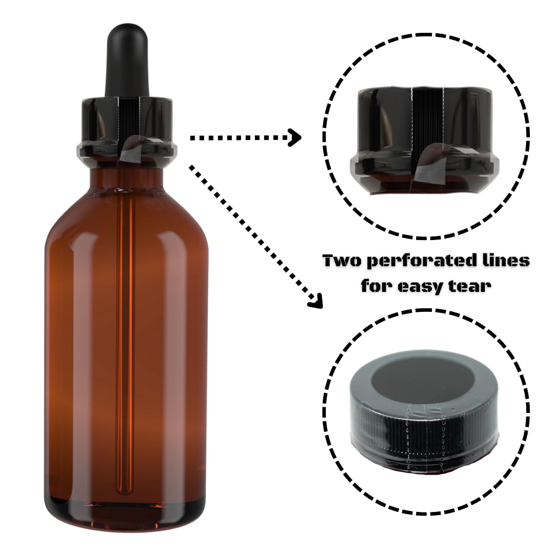 Supplement and Supply 100 x 40 mm Clear Perforated Shrink Band for Cosmetic Jars, Plastic Jars, Spice Jars and More. [Compatible Diameter: 2.4"] - Bundle of 500