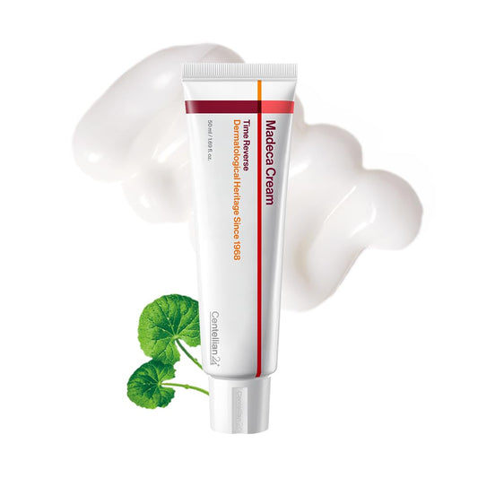 CENTELLIAN 24 Madeca Cream Time Reverse (Season 7) (1.69fl oz) - Advanced Fast-Absorbing & Nourishing, Hydrates, Firms & Reduces Wrinkles, Low Irritation, Korean Skin Care Centella Asiatica, Collagen