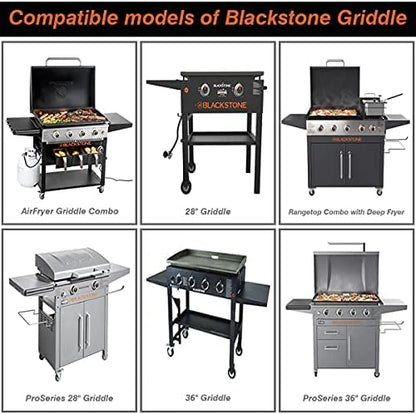 50Pack Drip Pan Compatible for Blackstone Griddles 28 & 36 & 30 & 22 & 17 Inches, Aluminum Foil Grease Drip Pans, Grill Grease Tray Griddle Accessories