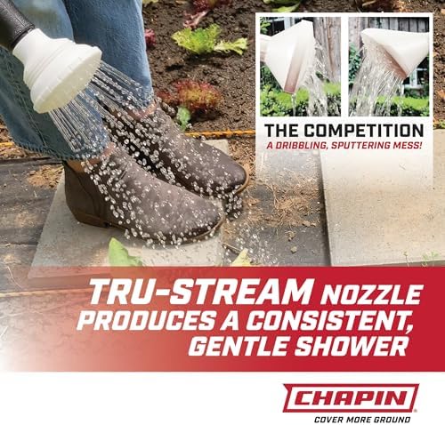 Chapin 47998: 2 Gallon Watering Can for Indoor & Outdoor Plants, 100% Recycled Plastic with Removable Nozzle, Drip-Free Sprinkler Head, Made in USA