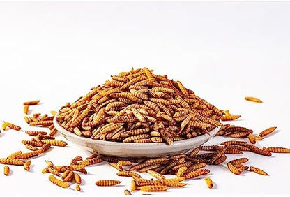 I LOVE WORMS Dried Black Soldier Fly Larvae (5lb), 100% Natural Non-GMO, Treat for Chickens, More Calcium Chicken Feed Than Mealworms