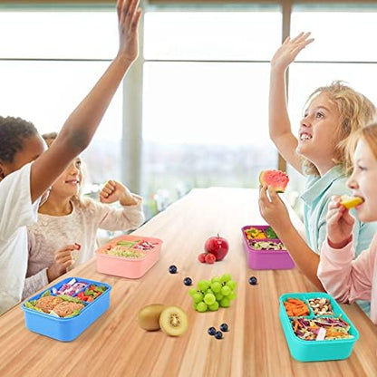 Caperci Classic Bento Box Adult Lunch Box for Older Kids - Leakpoof 47 oz 3-Compartment Lunch Containers for Adults and Teens, Built-in Utensil Set, Ideal for On-the-Go Balanced Eating, Pink