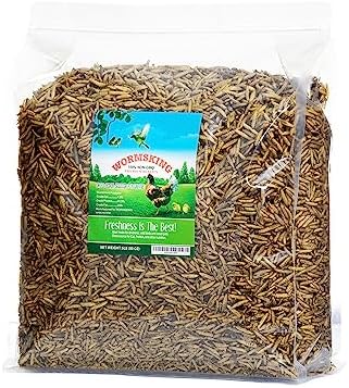5LB Dried Black Soldier Fly Larvae, More Calcium Than Dried Mealworms, High Protein Chicken Feed,Duck Food, BSFL, Poultry Treats