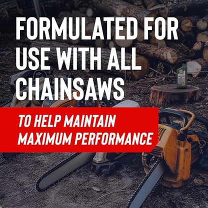 STP Premium Bar and Chain Oil, Tools and Chainsaw Oil Treatment Reduces Bar and Chain Wear, 32 Oz